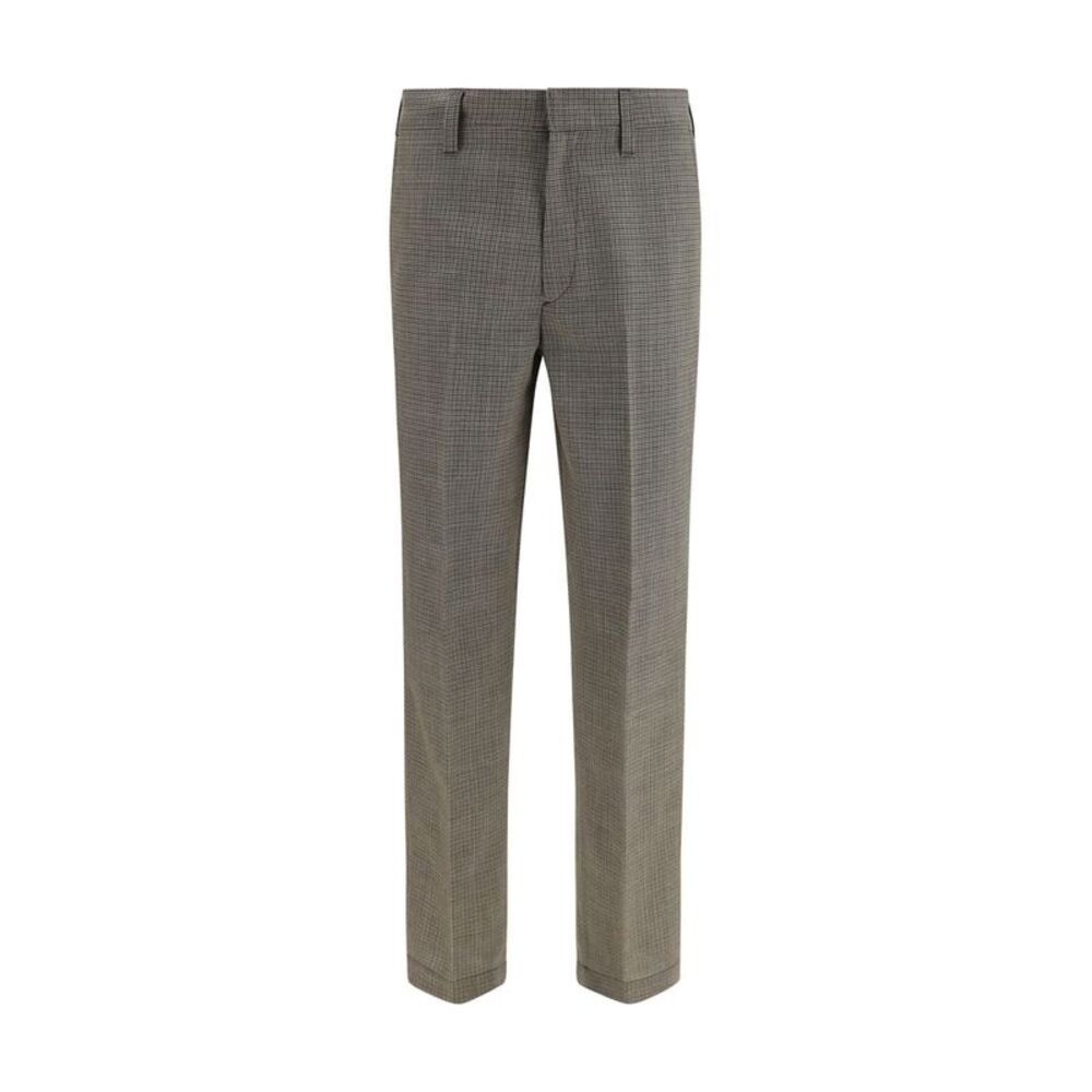 Prada Brown Wool Oves Aries Men's Pants